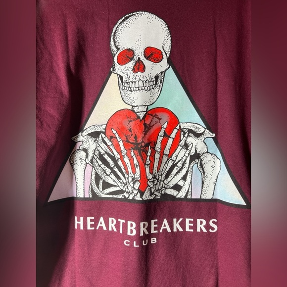 🆕Primitive x Heart Breaker’s Club Maroon Eternal Men’s Tee size Medium NWT - Picture 4 of 8